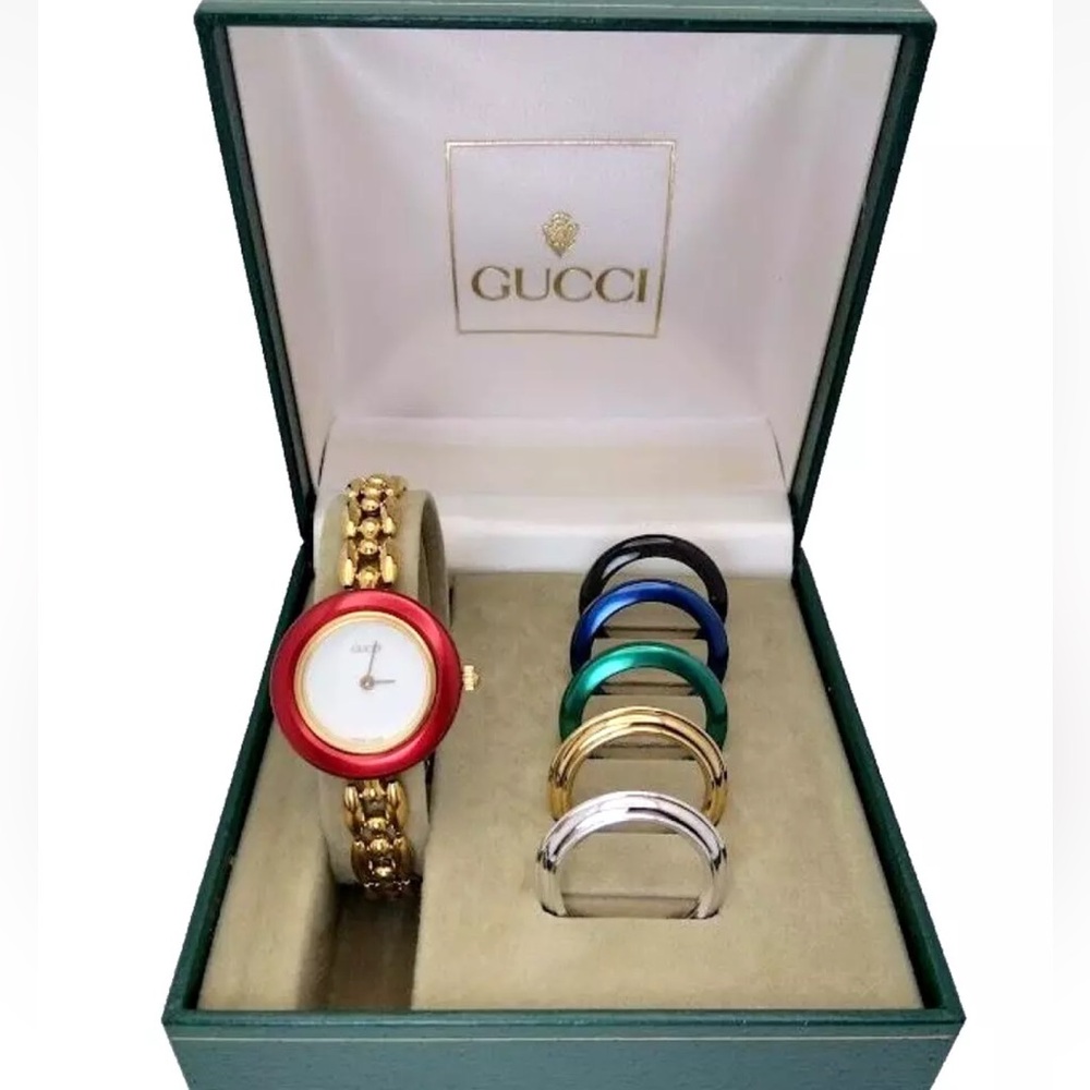 14k GOLD GUCCI Quartz Swiss Watch